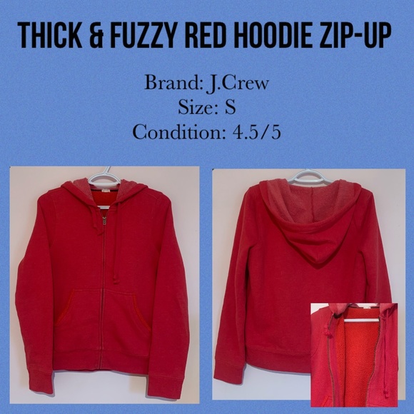 Thick & fuzzy hoodie zip-up - Picture 1 of 1